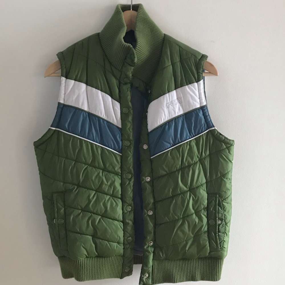 Roxy Vintage Style Quilted Vest Size L